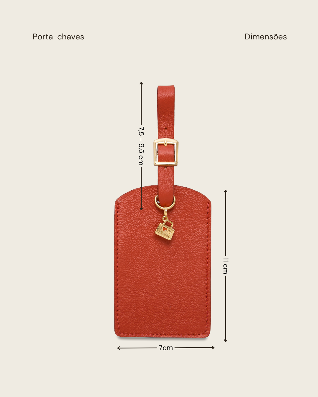 TAG DE MALA VERMELHO