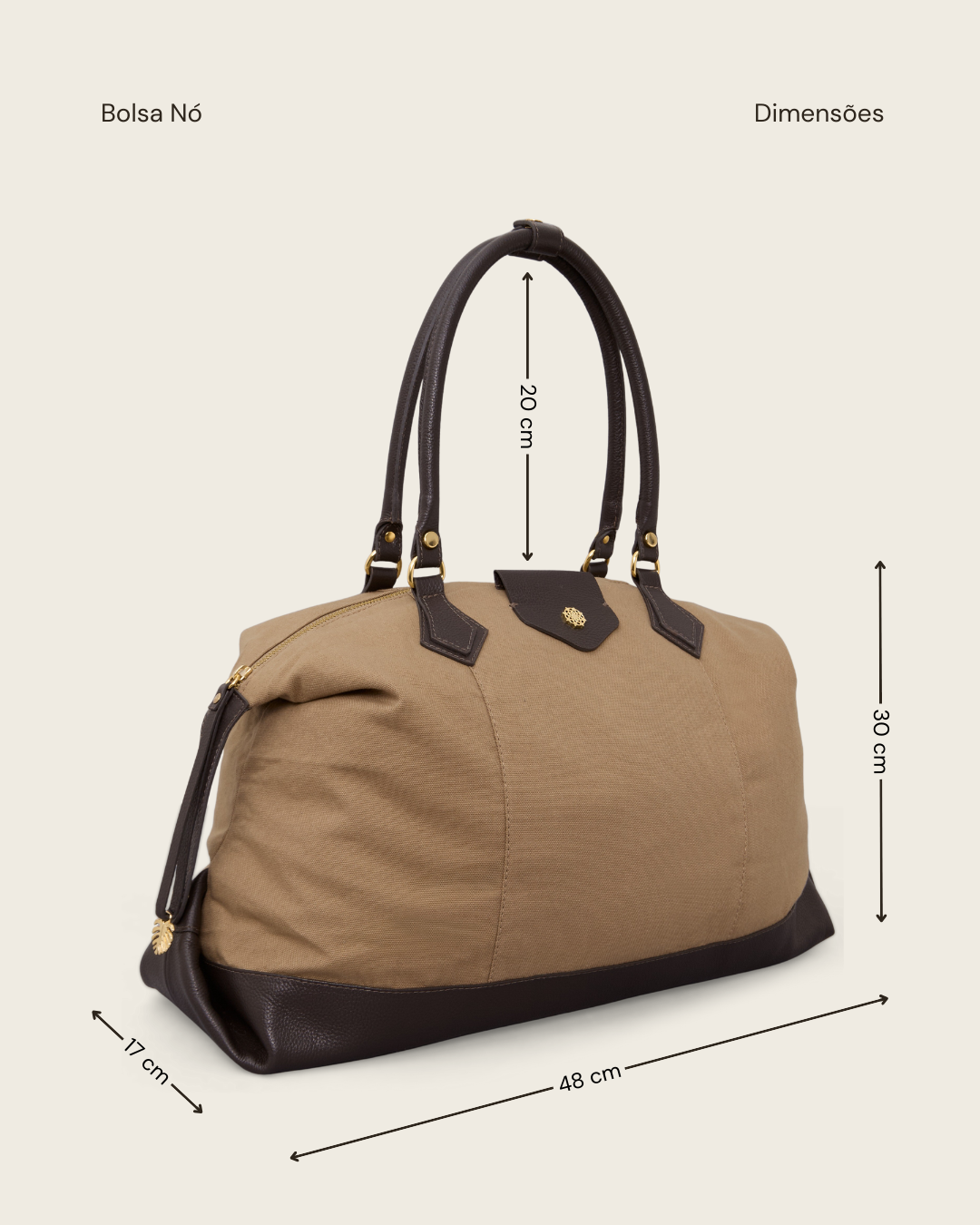 BOLSA DENTE-DE-LEÃO CAFÉ