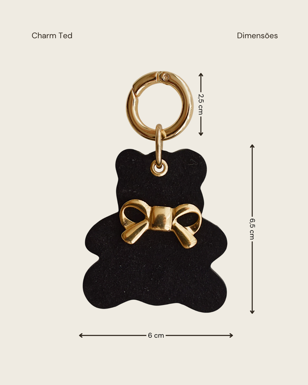 CHARM TED - PRETO