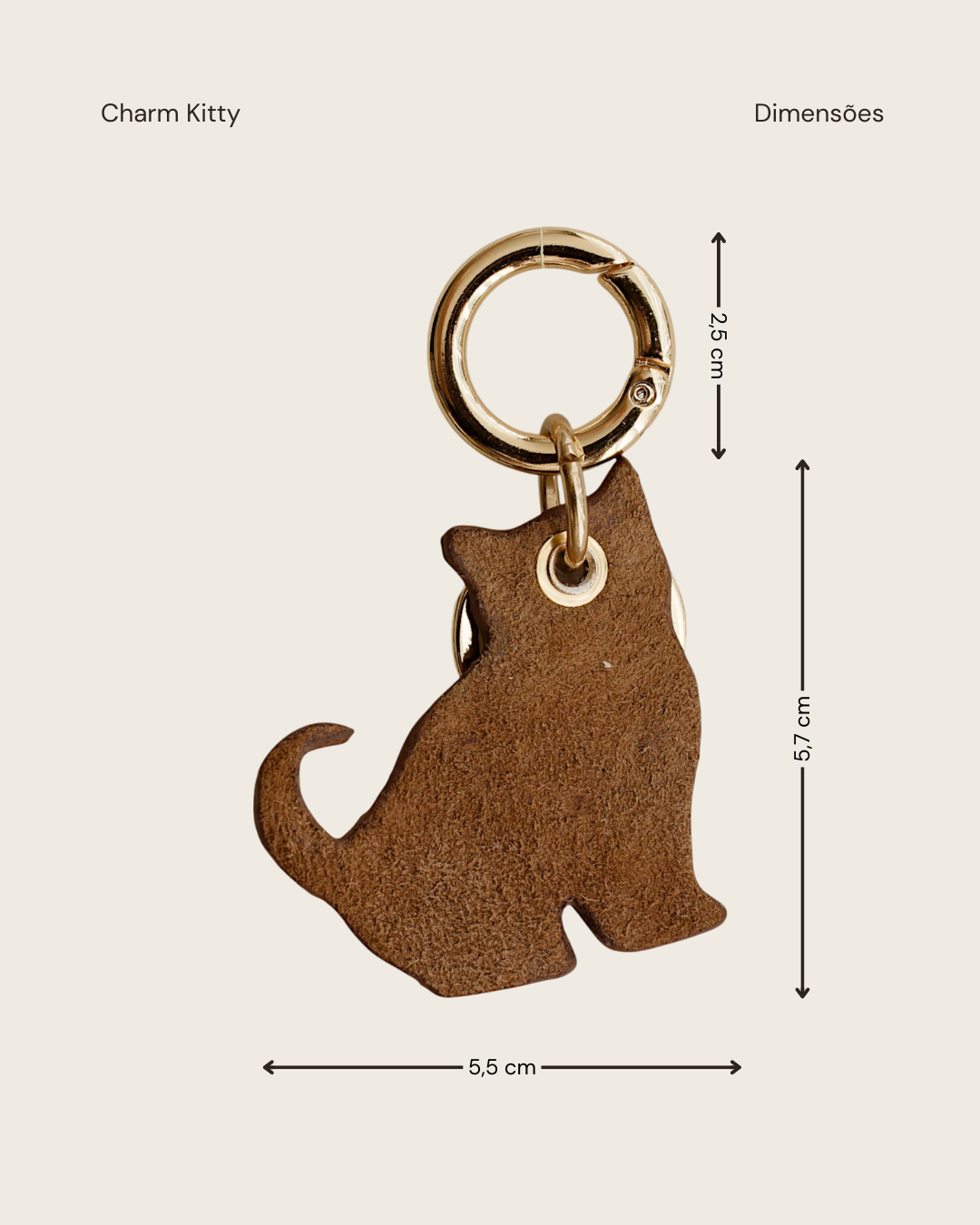 CHARM KITTY - CARAMELO