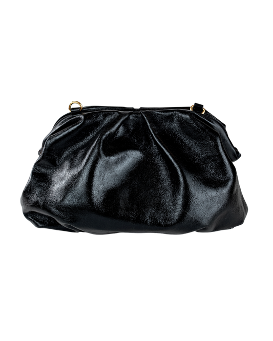 BOLSA BEGÔNIA PRETA CRISTAL