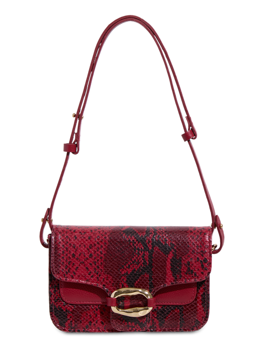 BOLSA MINI AZALEIA SNAKE VERMELHA