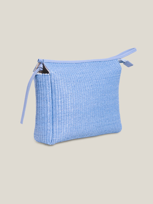 NECESSAIRE RÁFIA - AZUL