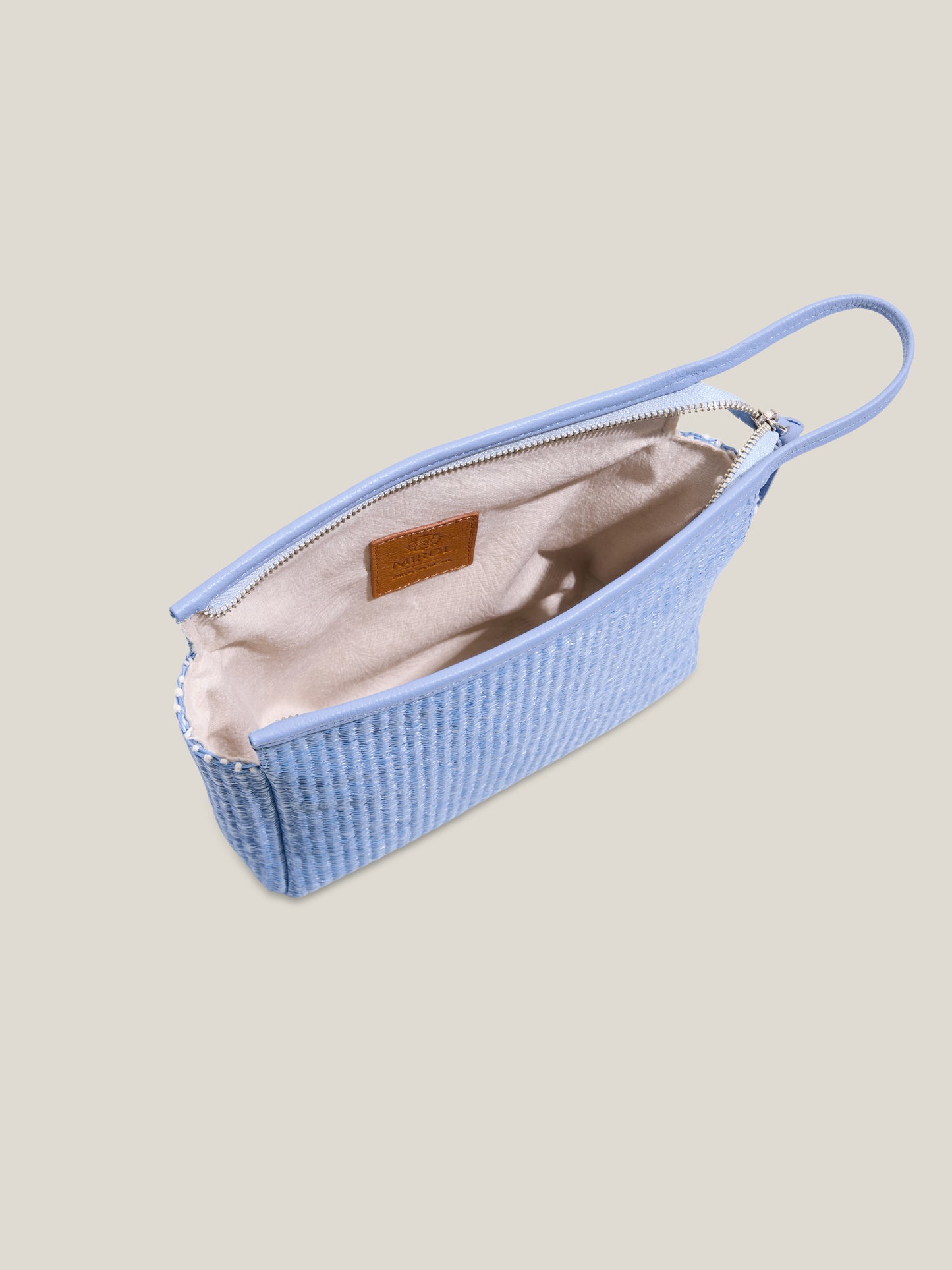 NECESSAIRE RÁFIA AZUL