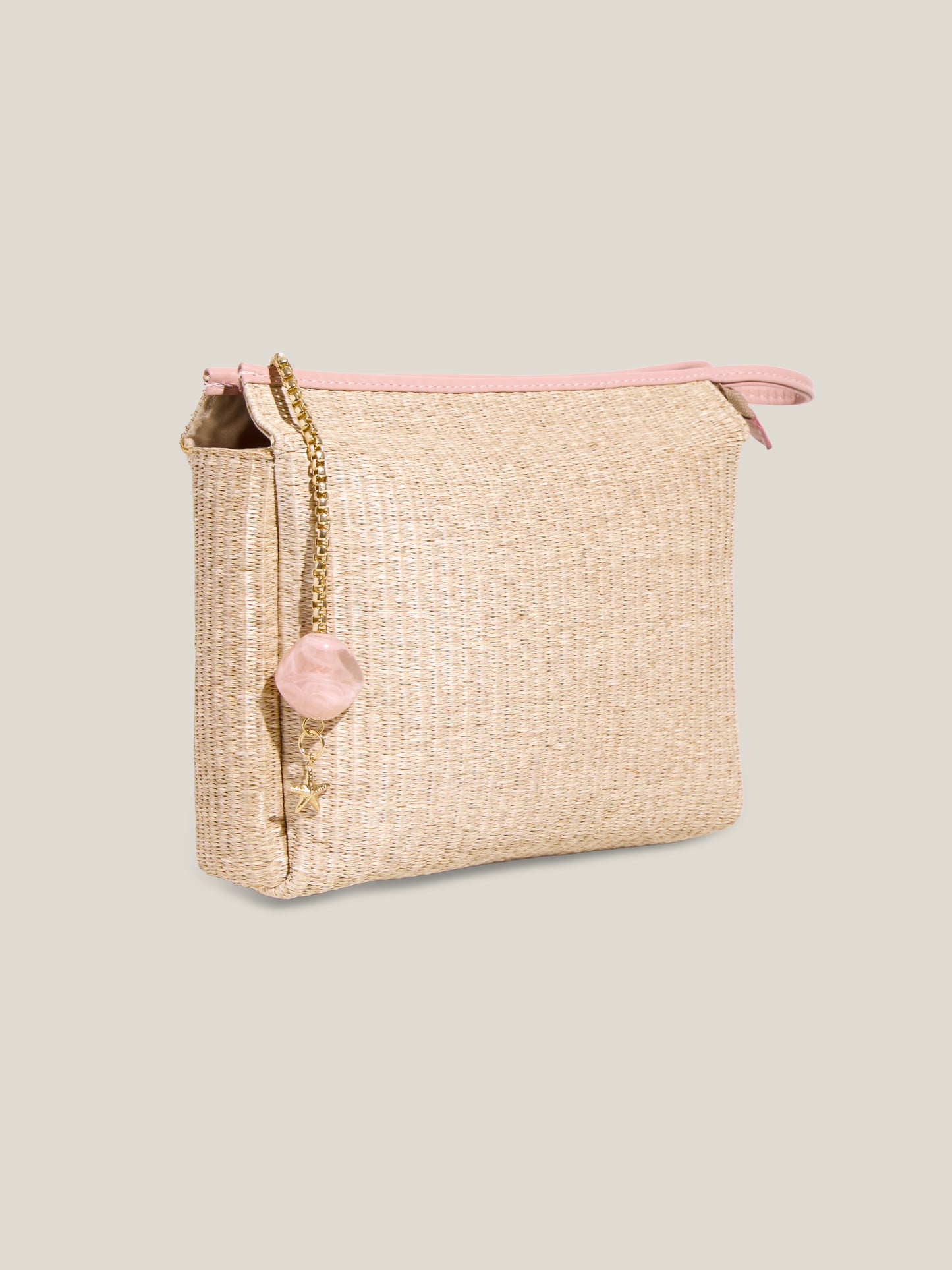 NECESSAIRE RÁFIA - ROSA