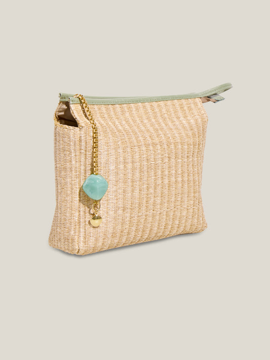 NECESSAIRE RÁFIA - SÁLVIA