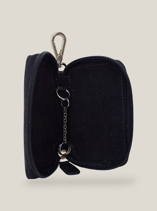 PORTA CHAVES COURO PRETO