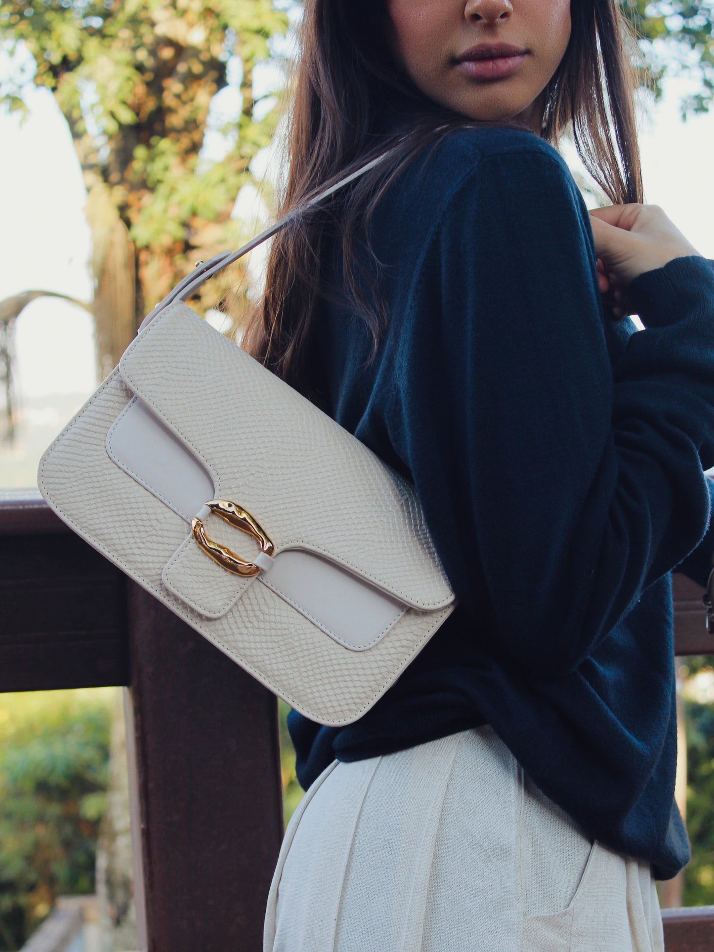 BOLSA AZALEIA  SUCURI OFF-WHITE