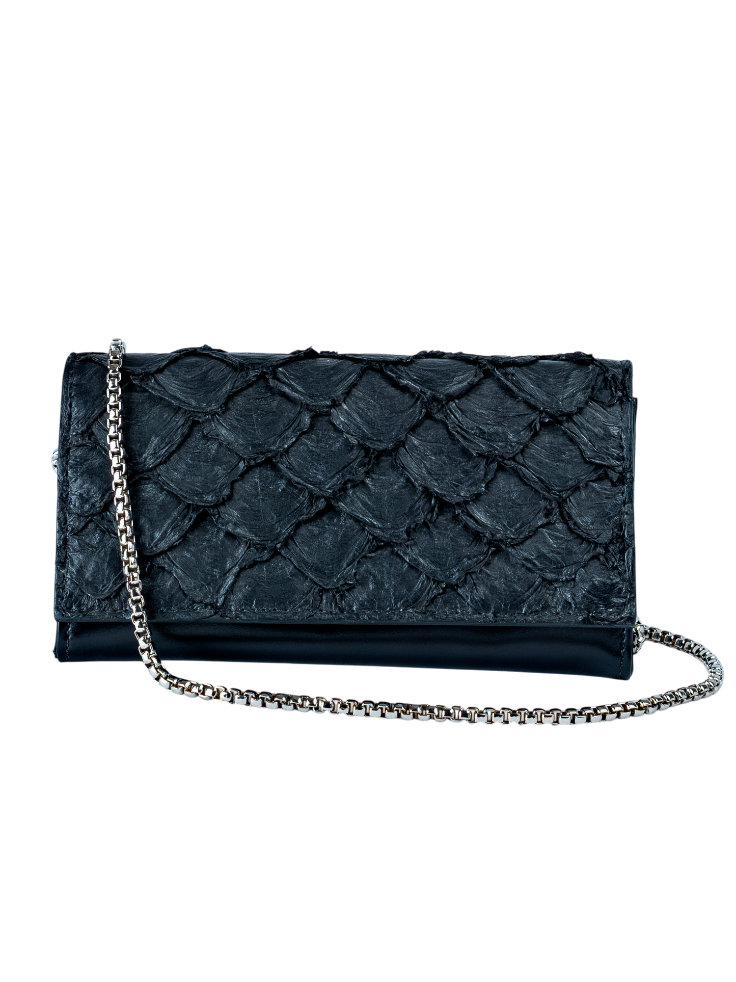 BOLSA ARUÂ PIRARUCU PRETA