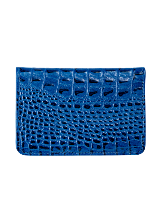 CARTEIRA LUNA CROCO AZUL