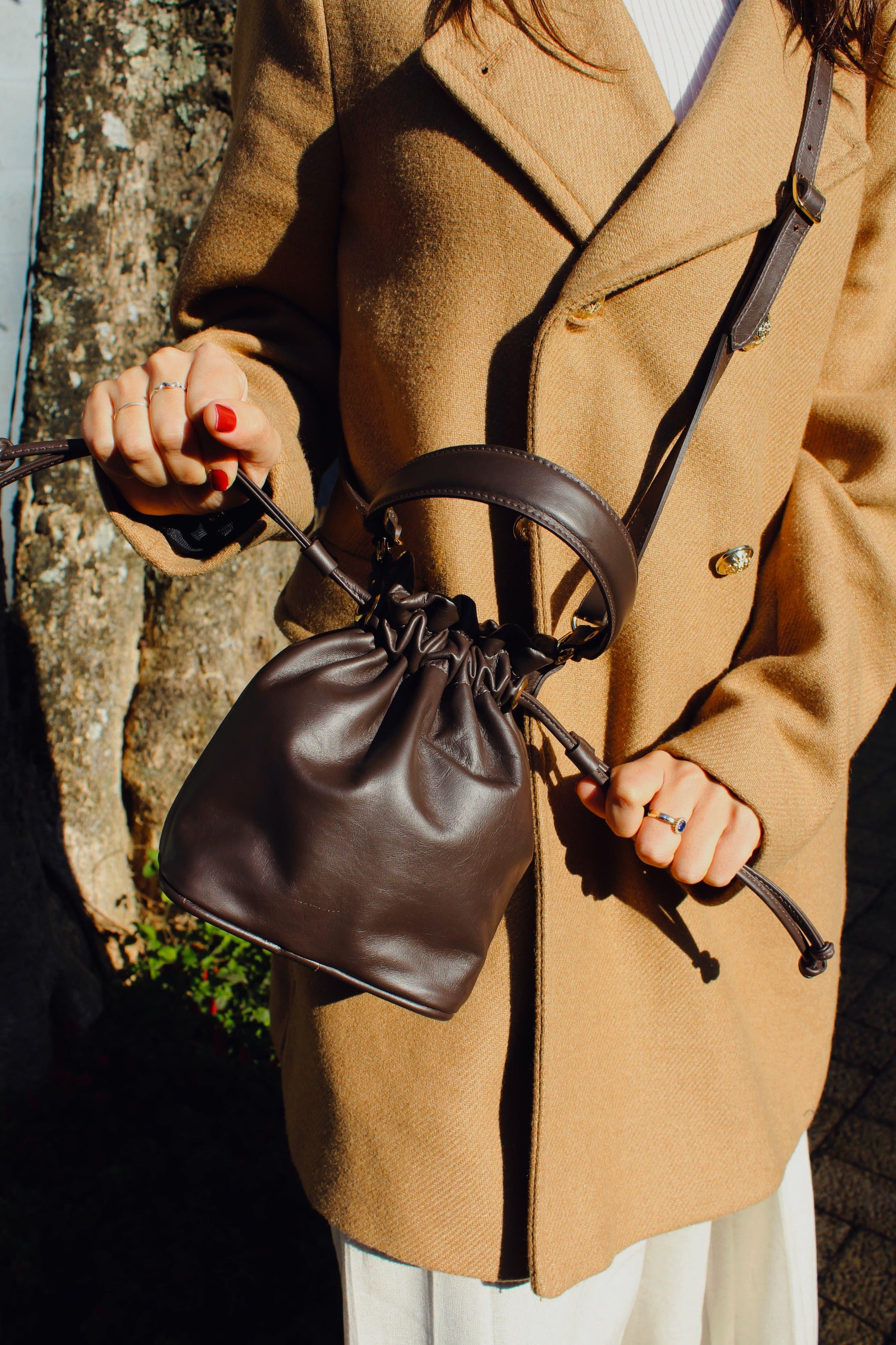 BOLSA PETÚNIA CAFÉ - Mirol