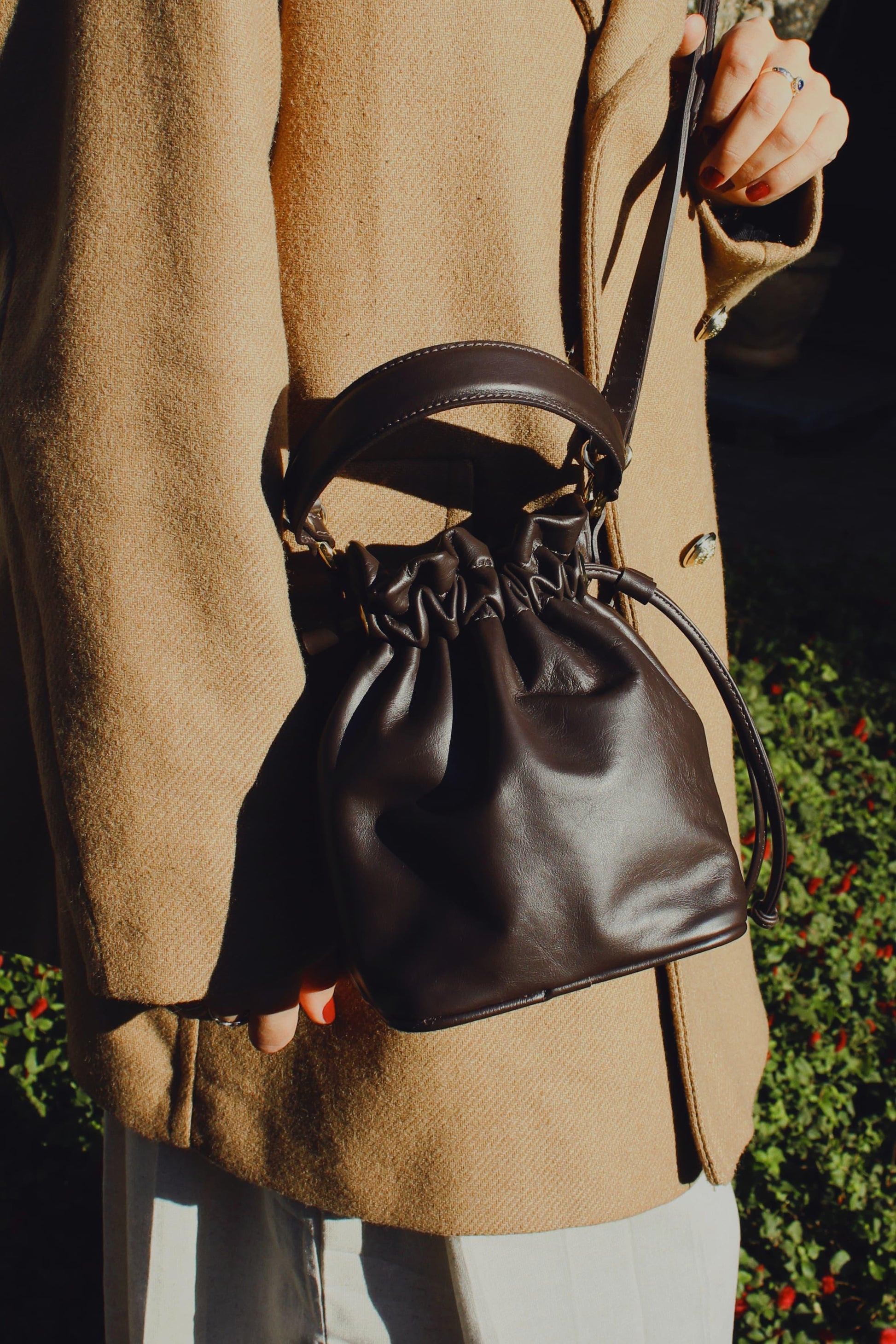 BOLSA PETÚNIA CAFÉ - Mirol