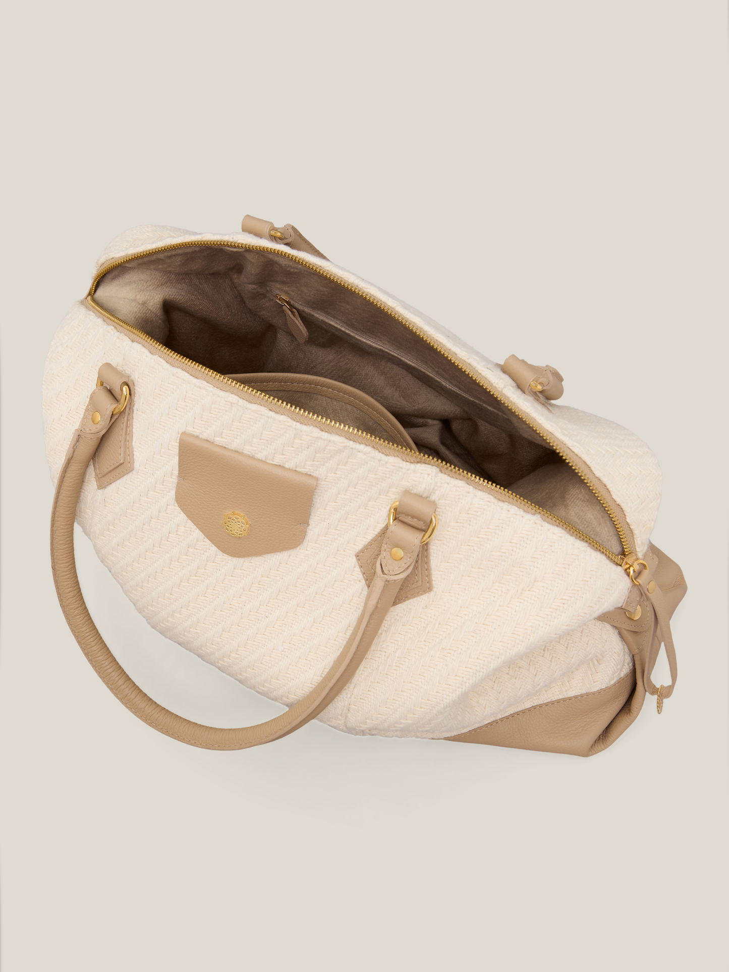 BOLSA DENTE-DE-LEÃO AREIA