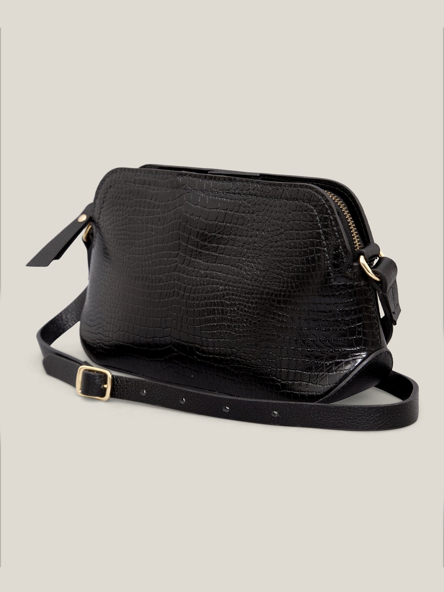 BOLSA LILI PRETO CROCO