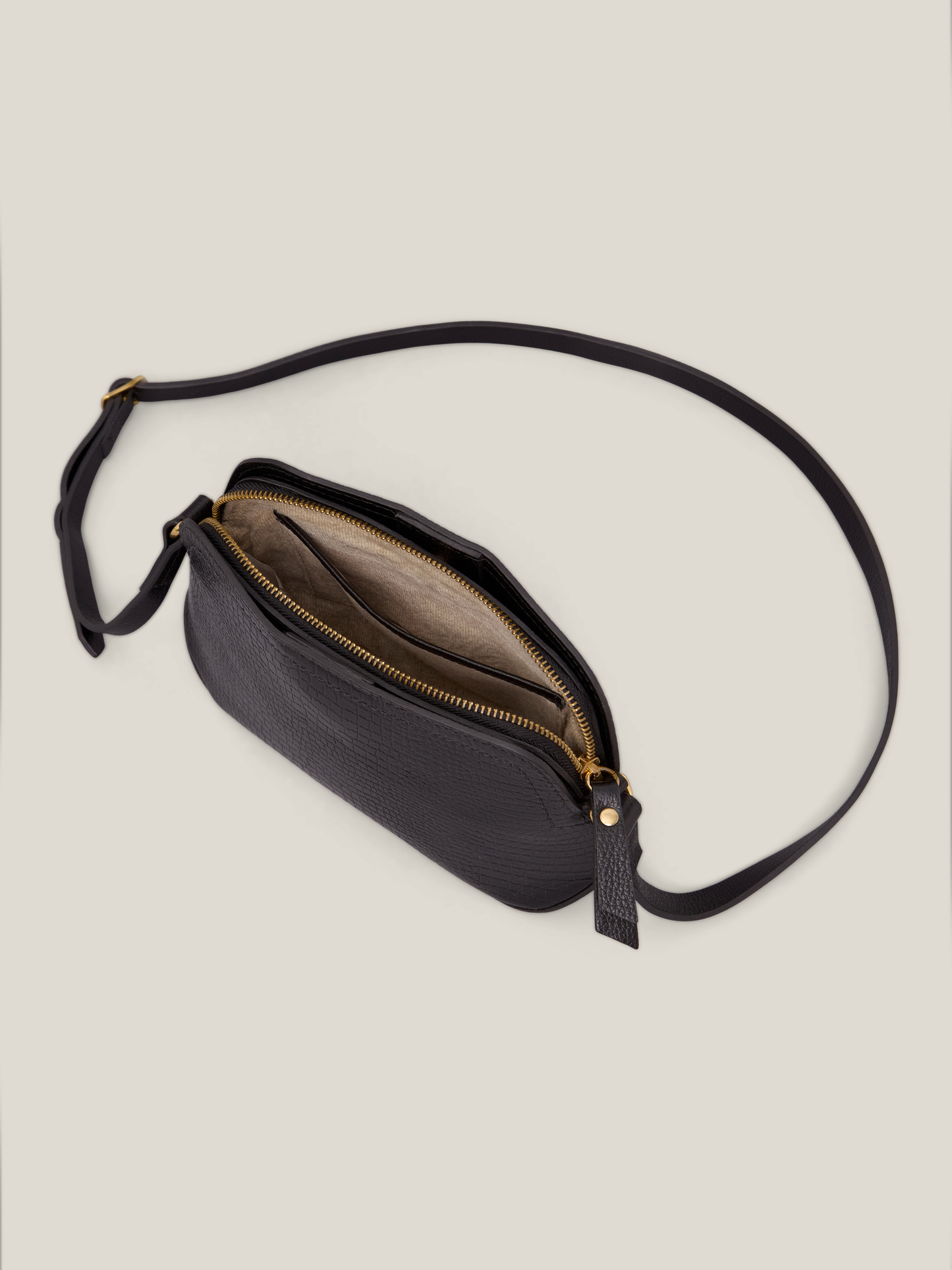 BOLSA LILI PRETO CROCO