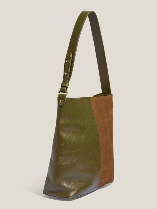 BOLSA HERA CAMURÇA OLIVA E KHAKI