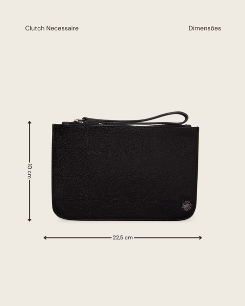 CLUTCH NECESSAIRE PRETA - Mirol