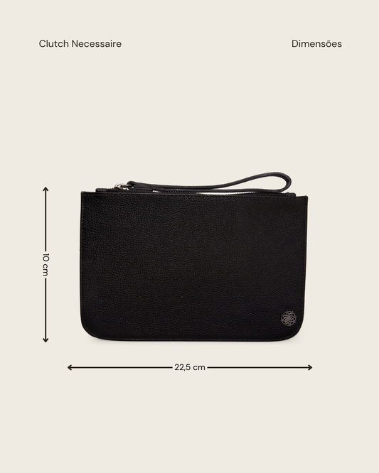 CLUTCH NECESSAIRE PRETA - Mirol