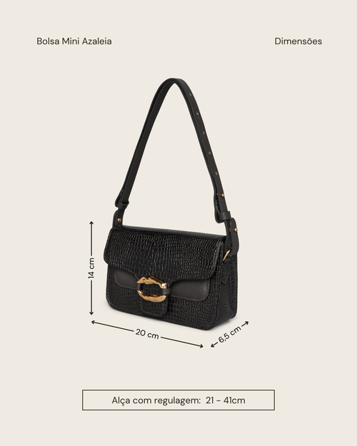 BOLSA MINI AZALEIA CAFÉ - Mirol