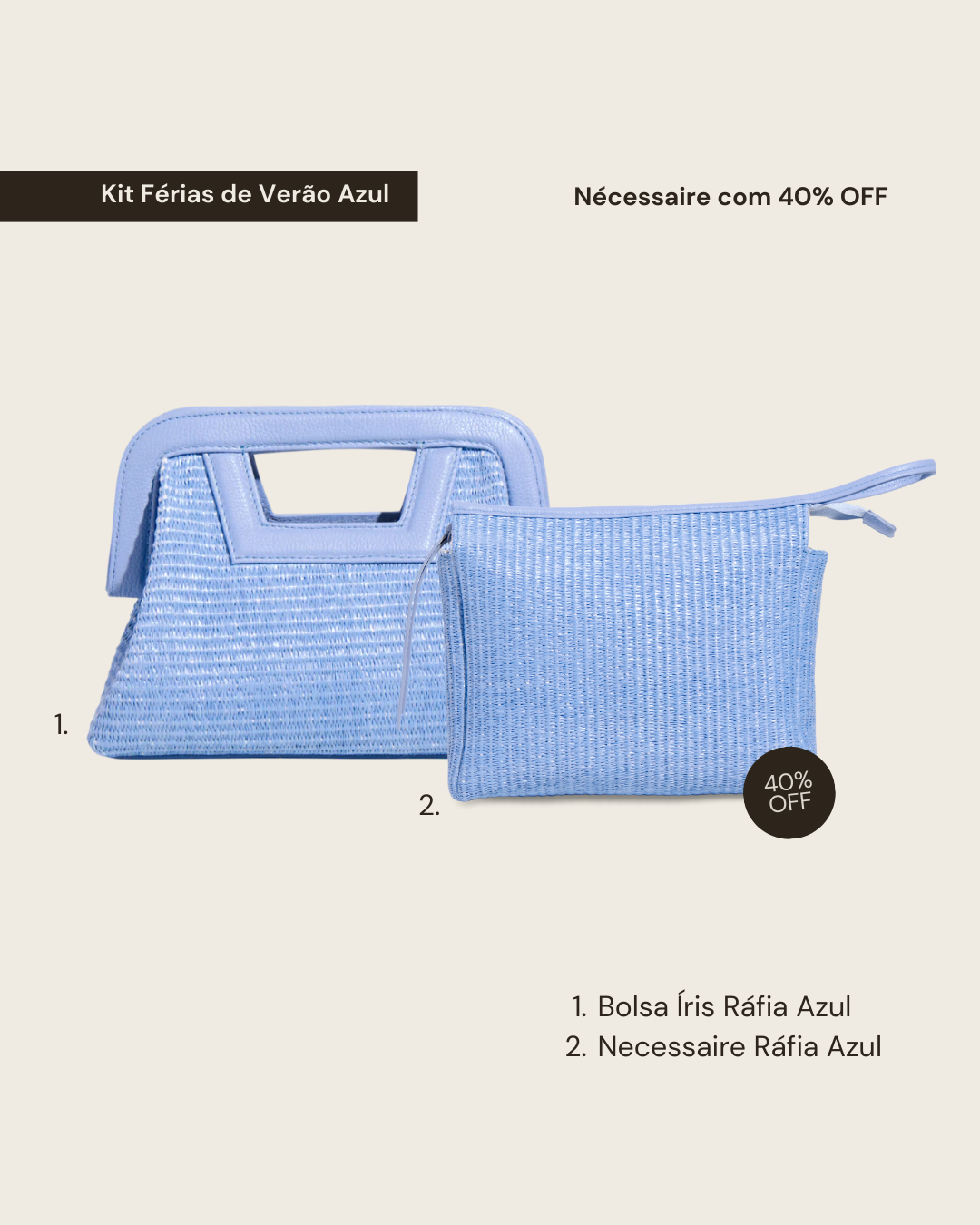 Duo Viagem de Verão - Azul