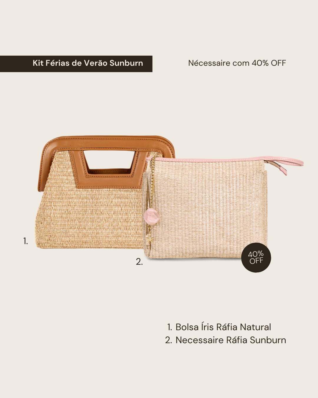 Duo Viagem de Verão - Rosa Sunburn