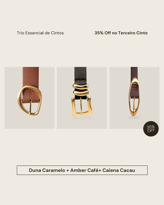 Trio Essencial de Cintos