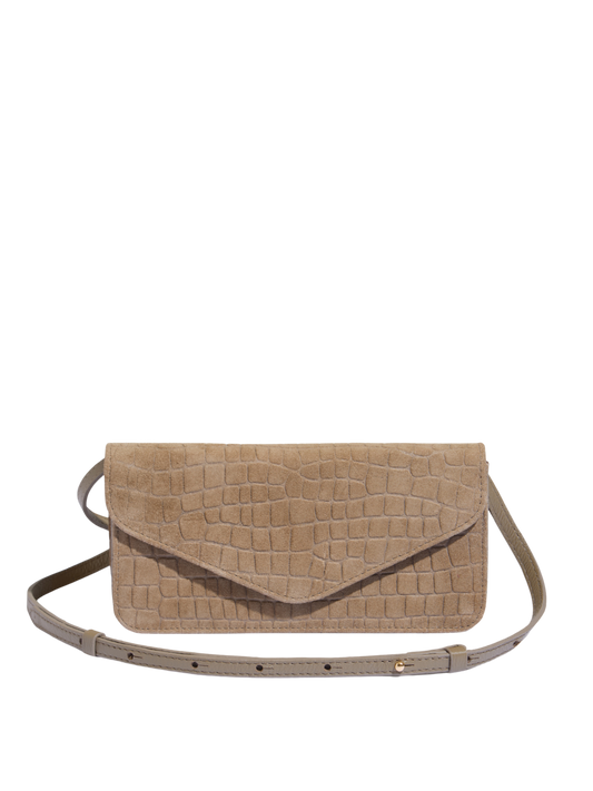 BOLSA LÓTUS CAMURÇA CROCO FENDI