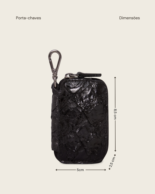 PORTA CHAVES PIRARUCU PRETO - Mirol