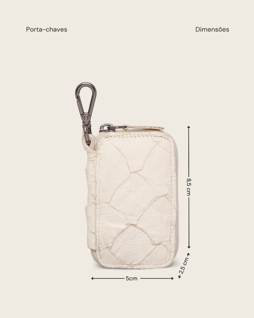PORTA CHAVES PIRARUCU OFF-WHITE - Mirol