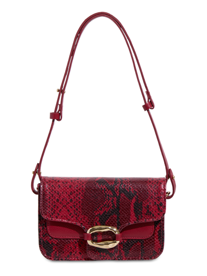 BOLSA MINI AZALEIA SNAKE VERMELHA