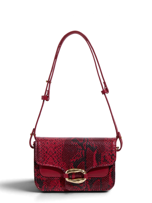 BOLSA MINI AZALEIA SNAKE VERMELHA