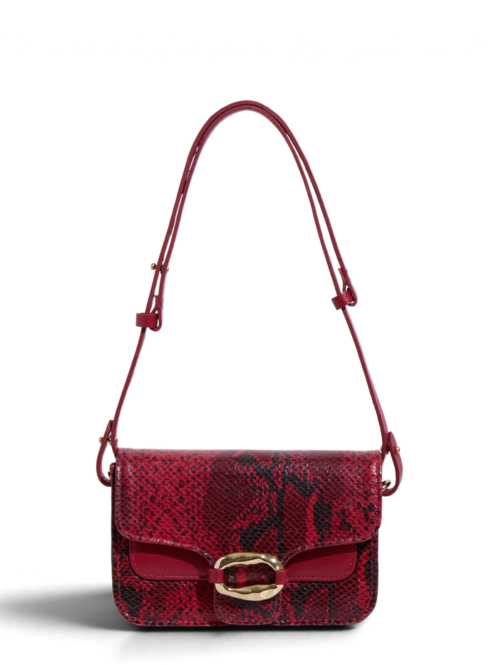 BOLSA MINI AZALEIA SNAKE VERMELHA