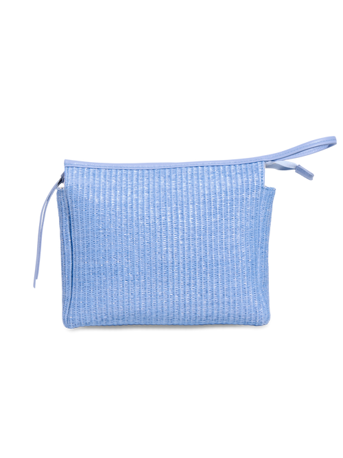 NECESSAIRE RÁFIA AZUL - Mirol