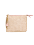 NECESSAIRE RÁFIA QUARTZO ROSA - Mirol