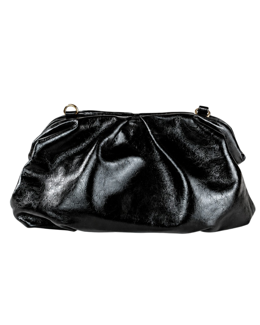 BOLSA BEGÔNIA - PRETA VERNIZ