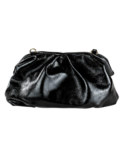 BOLSA BEGÔNIA - PRETA VERNIZ