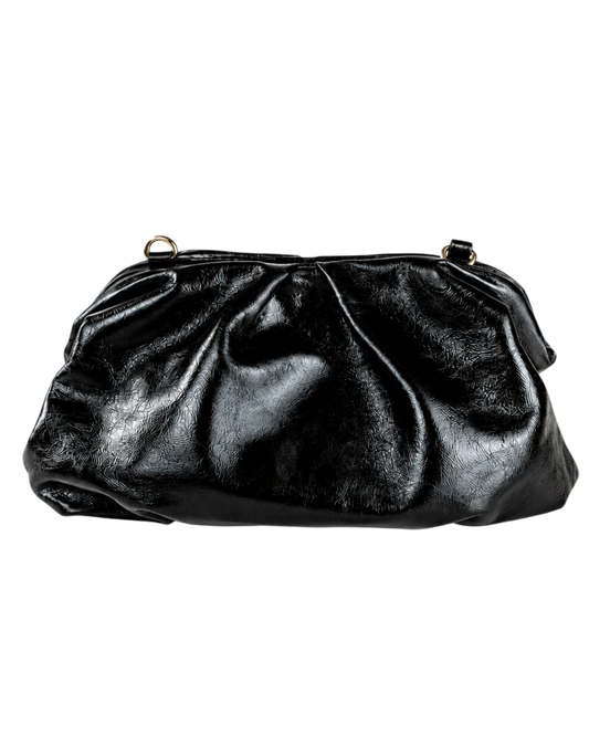 BOLSA BEGÔNIA - PRETA VERNIZ
