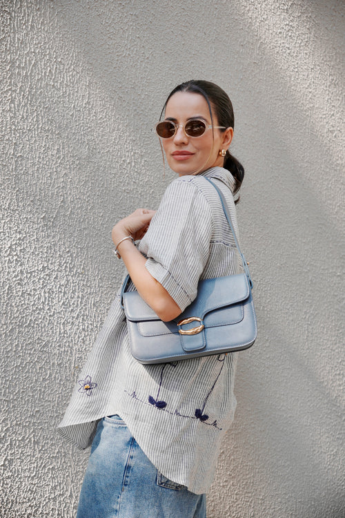 BOLSA AZALEIA INDIGO - Mirol