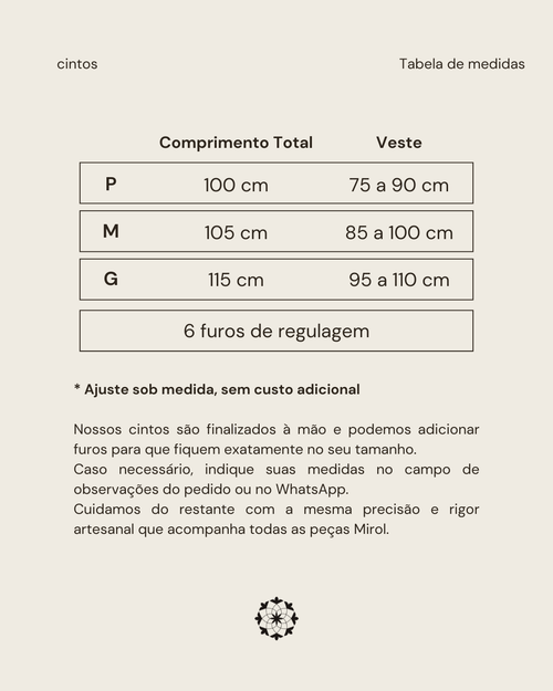 CINTO ANGELIM CARAMELO - Mirol