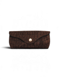 CASE PARA ÓCULOS CROCO CAMURÇA CACAU