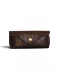 CASE PARA ÓCULOS CROCO CACAU