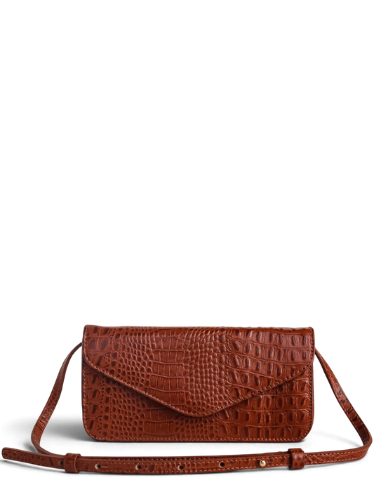BOLSA LÓTUS CROCO TERRACOTA (EDIÇÃO LIMITADA)
