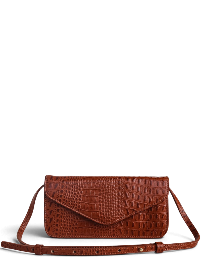 BOLSA LÓTUS CROCO TERRACOTA (EDIÇÃO LIMITADA)