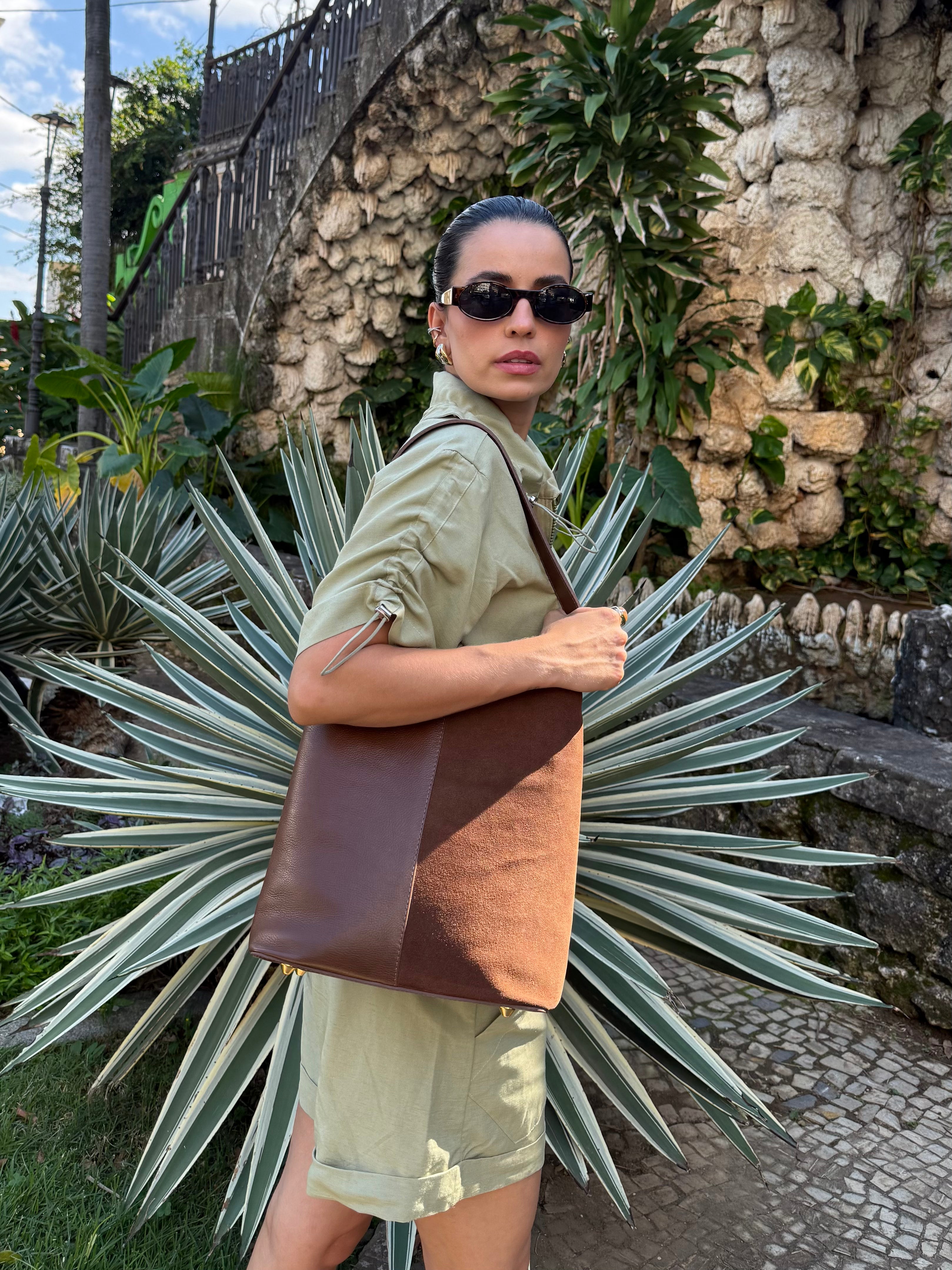 BOLSA HERA CAMURÇA CACAU - Mirol