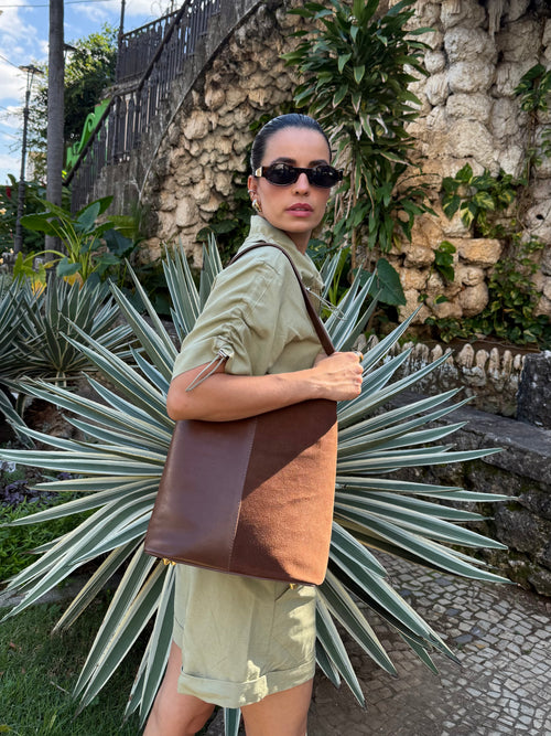 BOLSA HERA CAMURÇA CACAU - Mirol