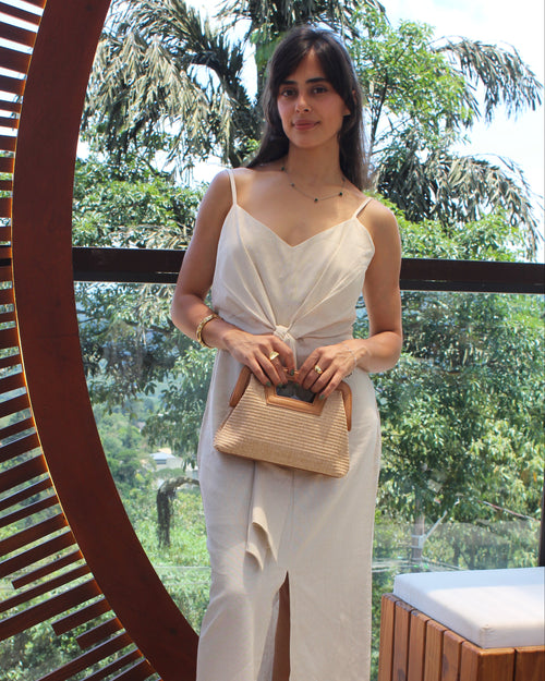 BOLSA IRIS - RÁFIA NATURAL - Mirol