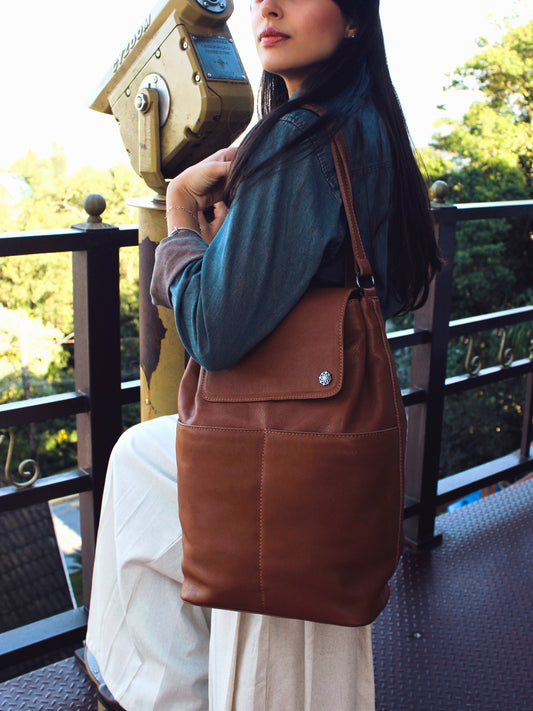 MOCHILA GIRASSOL CARAMELO