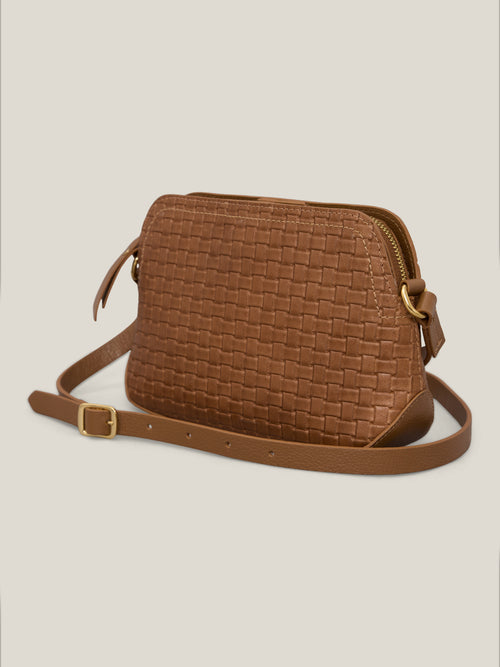 BOLSA LILI TRAMA CARAMELO - Mirol