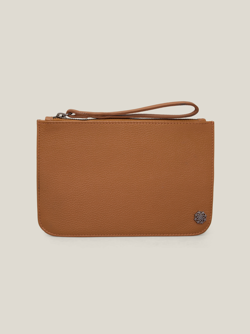 CLUTCH NECESSAIRE CARAMELO - Mirol