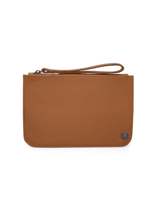 CLUTCH NECESSAIRE CARAMELO - Mirol